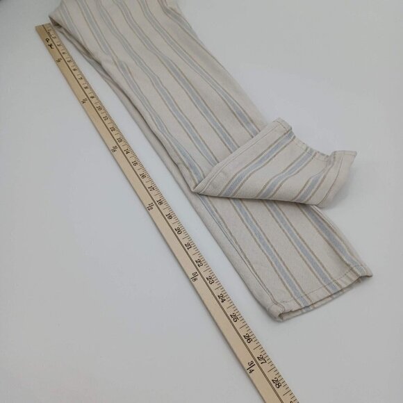 Anthropologie Pilcro Fleur High Rise Slim Crop Jeans Striped Women‘s Size 26 - Picture 11 of 12